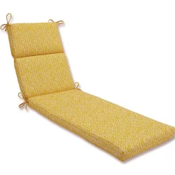 Kirklands Home Outdoor Cushions & Pillows|Herringbone Outdoor Chaise Cushion Yellow