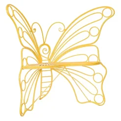 Kirklands Home Outdoor Seating|Metal Butterfly Garden Chair Yellow