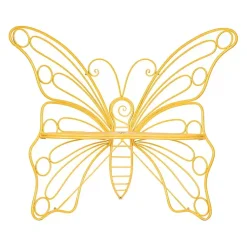Kirklands Home Outdoor Seating|Metal Butterfly Garden Chair Yellow