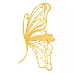 Kirklands Home Outdoor Seating|Metal Butterfly Garden Chair Yellow