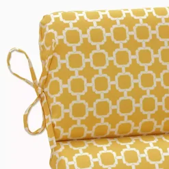 Kirklands Home Outdoor Cushions & Pillows|Pattern Outdoor Chair Cushion Yellow