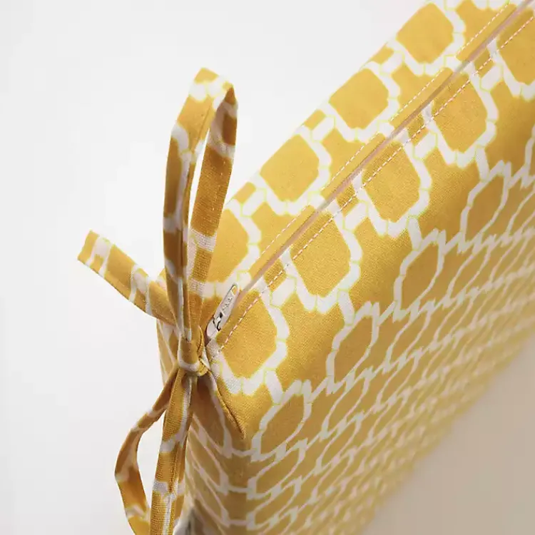 Kirklands Home Outdoor Cushions & Pillows|Square Outdoor Seat Cushions, Set of 2 Yellow