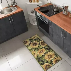 Kirklands Home Outdoor Rugs|Yellow Sunflower Indoor/Outdoor Runner, 1x4