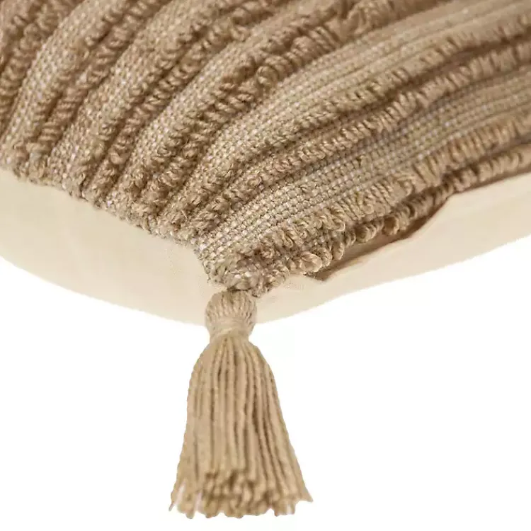 Clearance Woven Stripes Lumbar Pillow Pillows