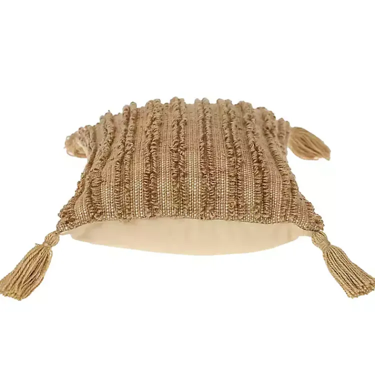 Clearance Woven Stripes Lumbar Pillow Pillows