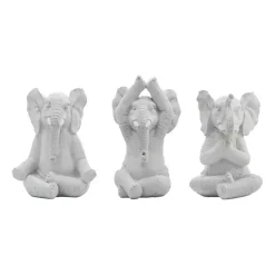 Sale Yoga Elephant Statues, Set of 3 Statues & Figurines