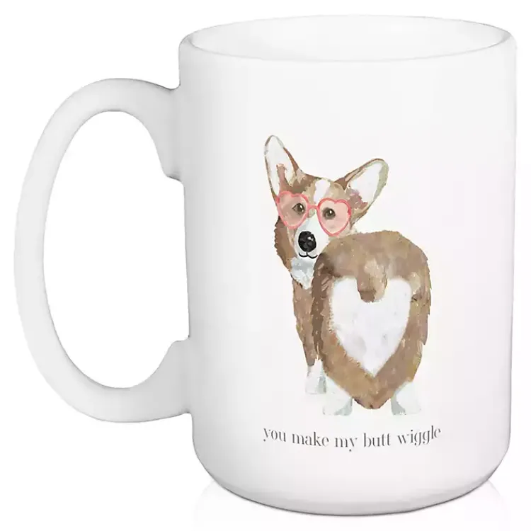 Kirklands Home Glassware & Drinkware|You Make My Butt Wiggle Mugs, Set of 2