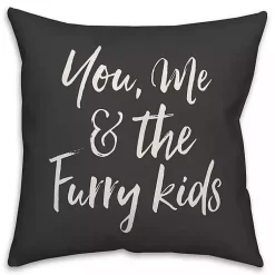 Best You, Me and the Furry Kids Polka Dot Pillow Pillows
