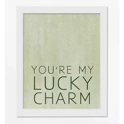 Sale You're My Lucky Charm Framed Canvas Art Print St Patricks Day Decorations