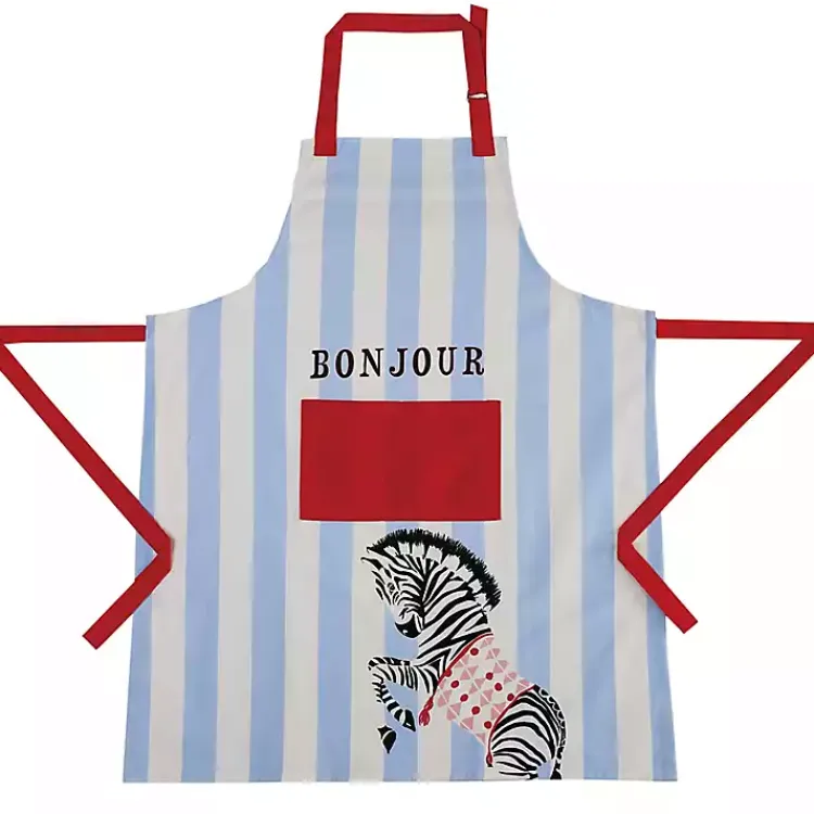 Kirklands Home Kitchen Accessories|Zebra Bonjour Apron