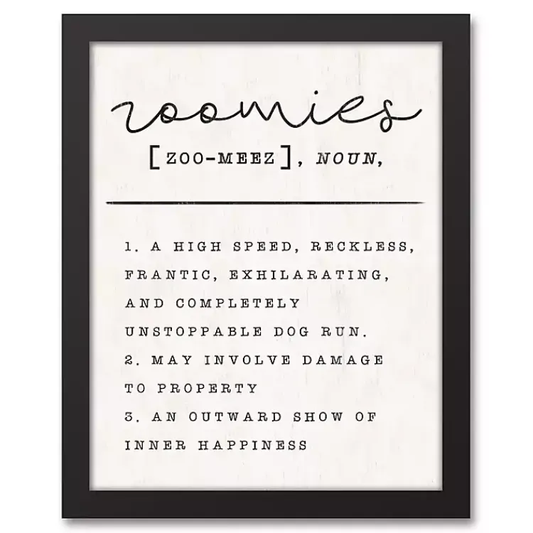 Kirklands Home Wall Quotes & Signs|Zoomies Framed Canvas Art Print, 12x15 in.