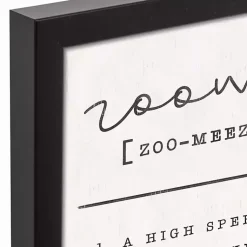 Kirklands Home Wall Quotes & Signs|Zoomies Framed Canvas Art Print, 12x15 in.