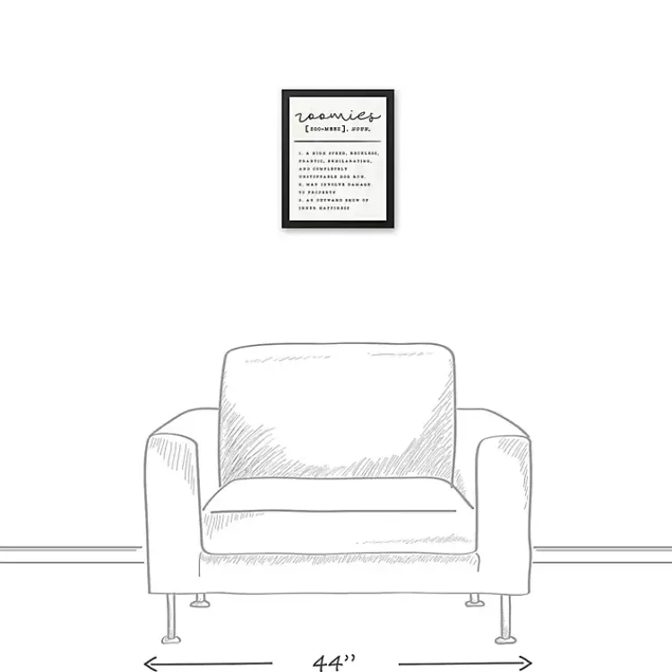 Kirklands Home Wall Quotes & Signs|Zoomies Framed Canvas Art Print, 12x15 in.